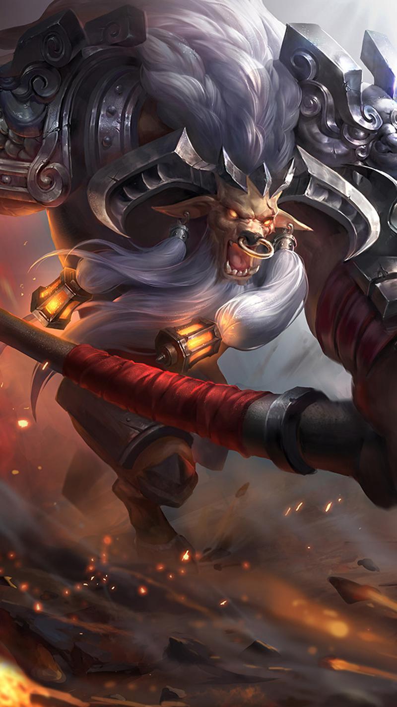 王者荣耀牛魔技能介绍：
《王者荣耀》S45赛季重做后的牛魔，四个技能详情如下：