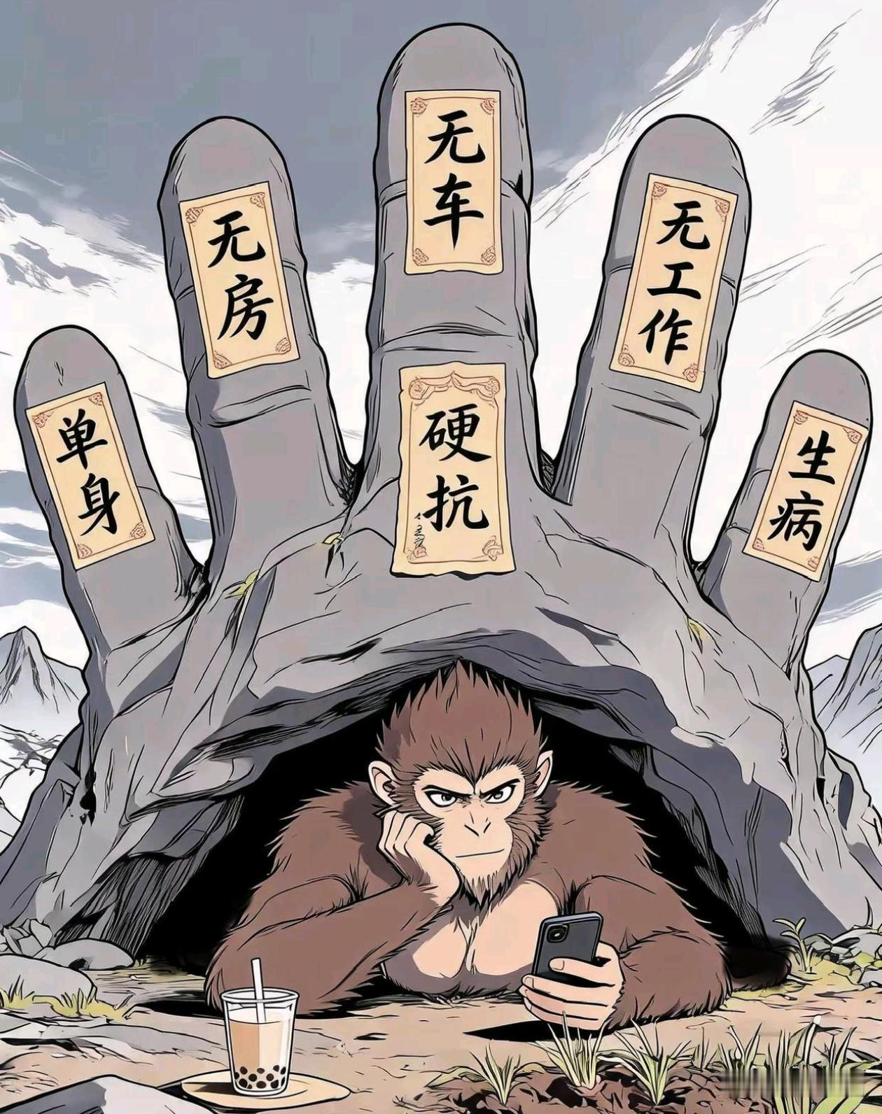 每个人身上都背着一座五指山