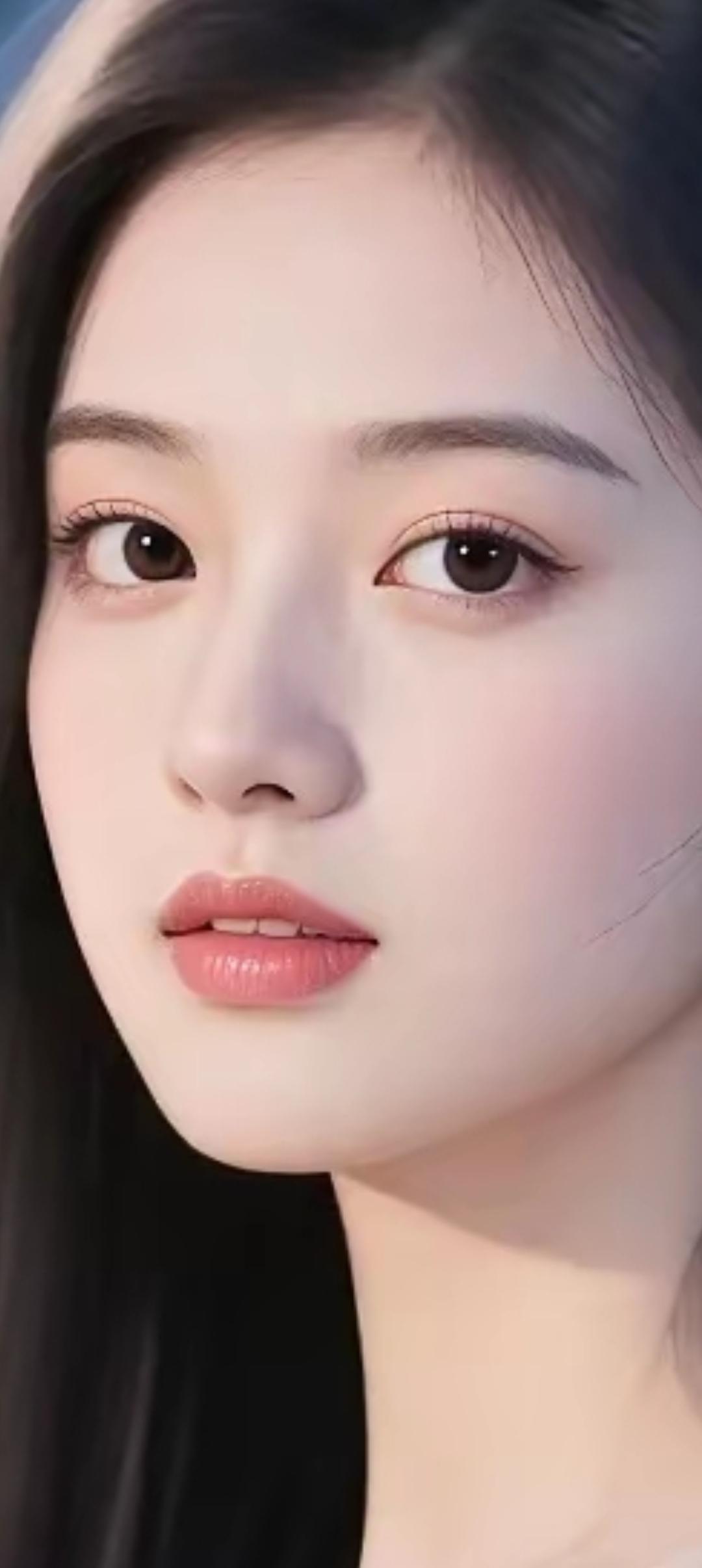 温柔甜美的少女，浅笑嫣然，宛如春风拂面。