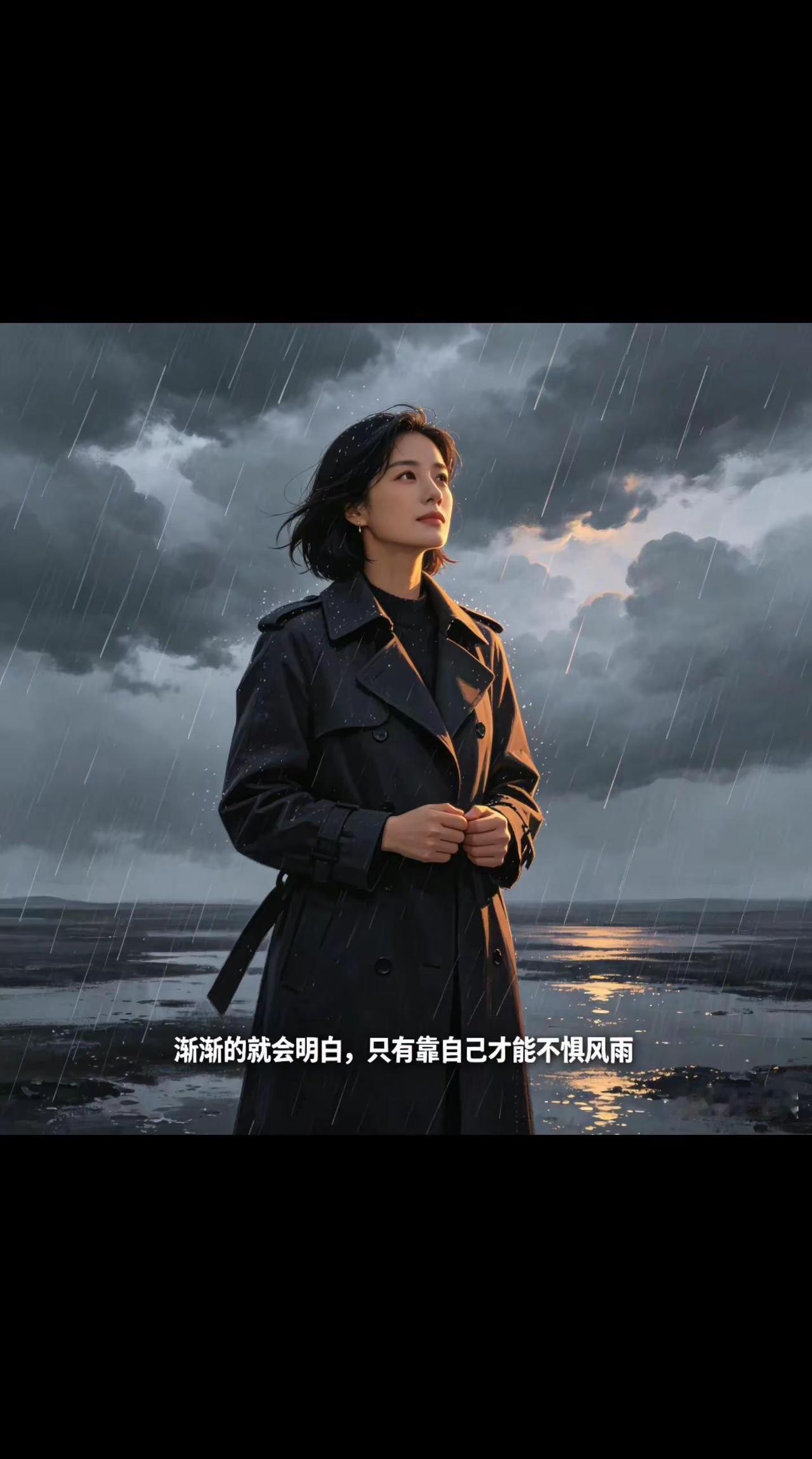 - 没人帮的时候要学会独立- 没人疼的时候要学会坚强- 累的时候一个人扛着，痛的