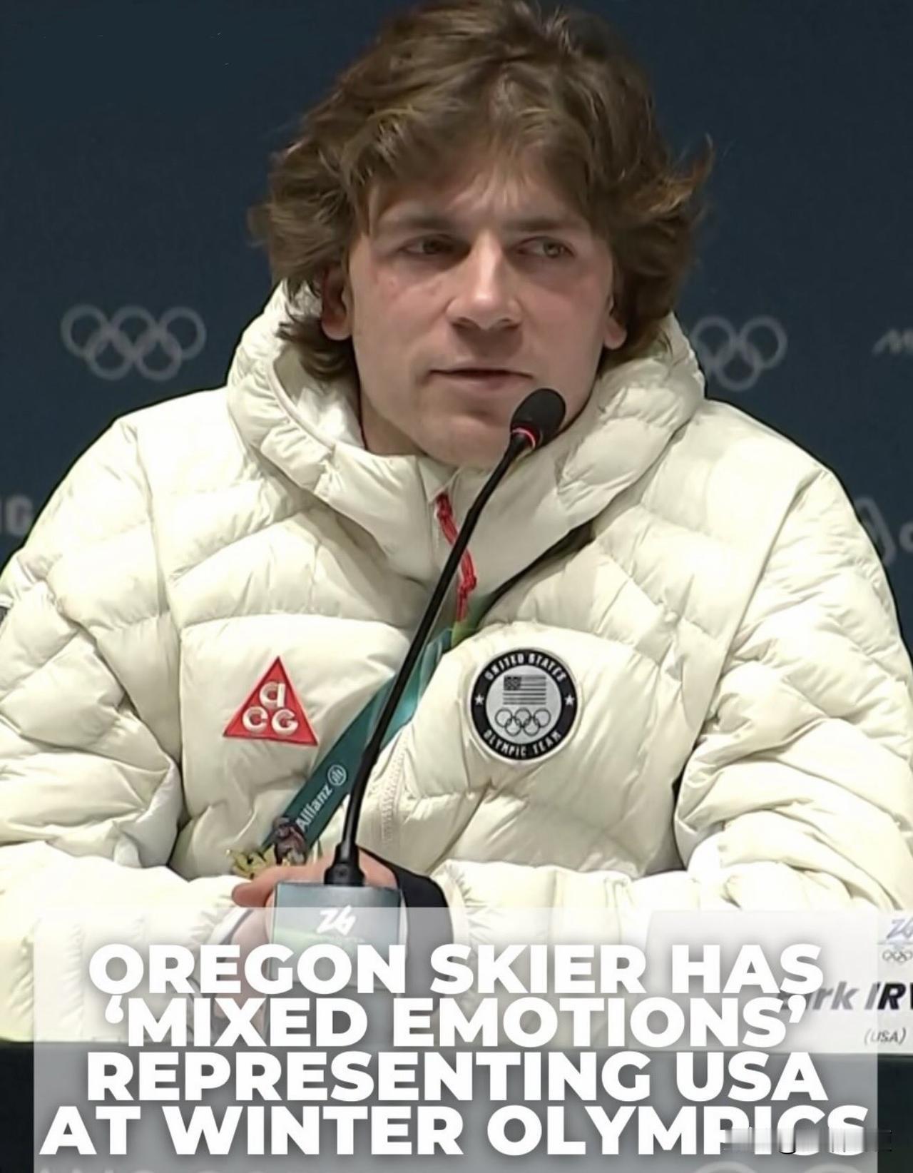 全反了，一群美国冬奥运动员在发布会上称自己并不想代表美国参赛……

其中最典型的