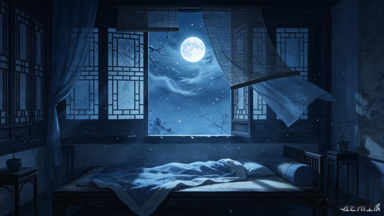 上联：孤窗静对三更月
 
下联：冷榻闲观一夜风