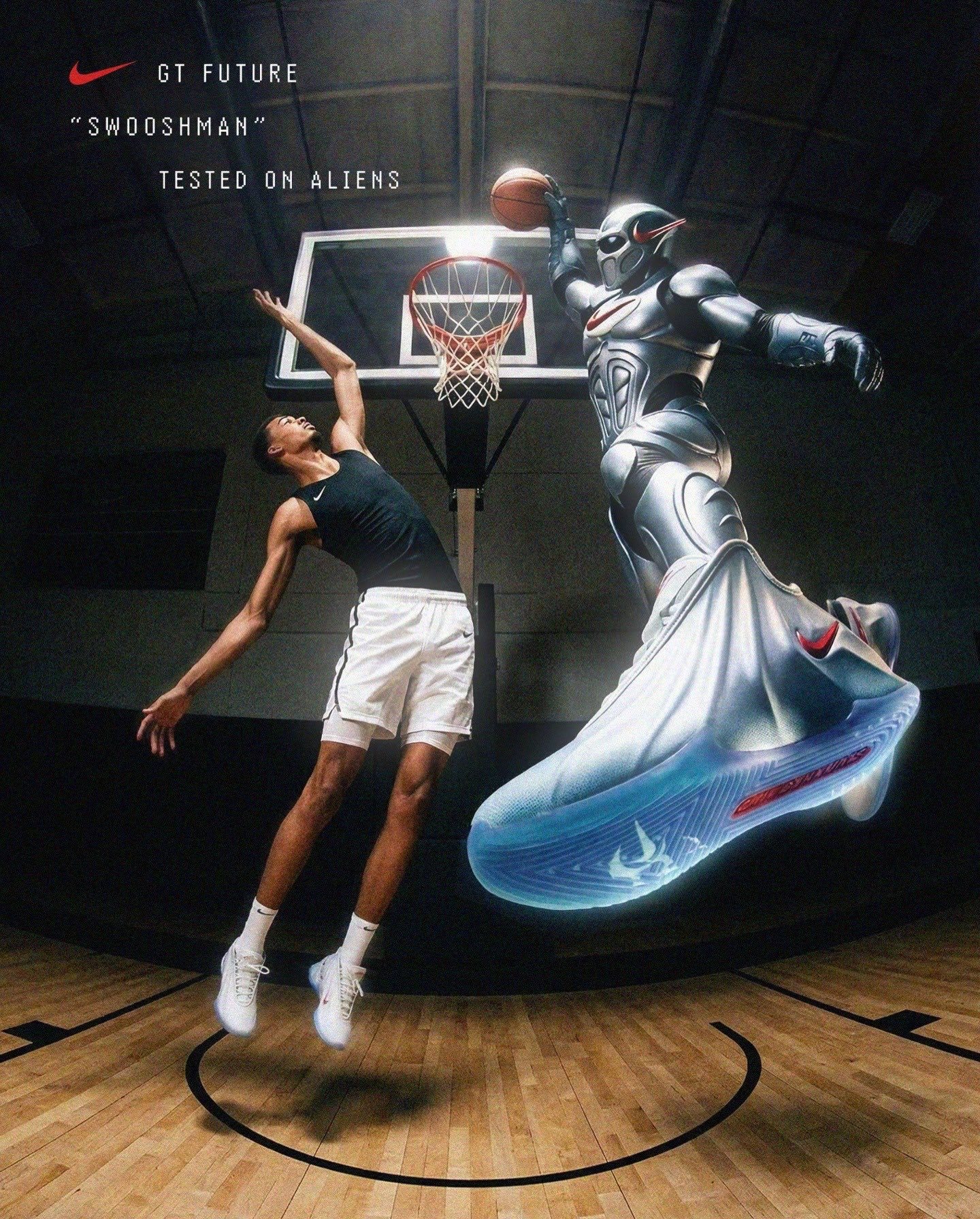 Nike G.T. Future「Swooshman」cole创作 文班亚马与 