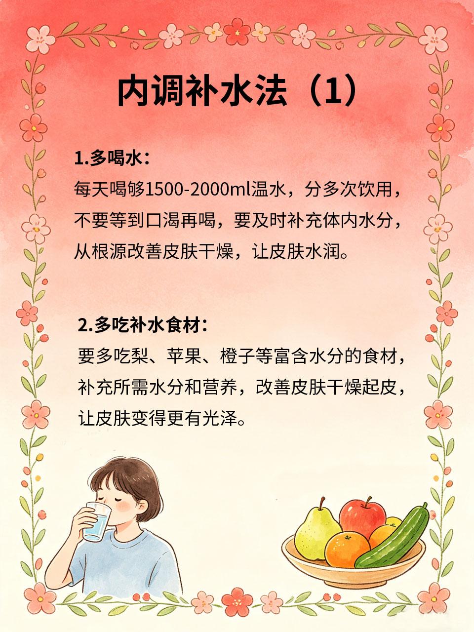 皮肤干燥起皮，内调补水比敷面膜强
很多人皮肤干燥起皮🧴，就频繁敷面膜🎭，但治
