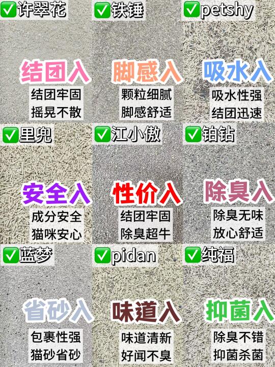 真实猫砂测评！自用多款性价比猫砂推荐！