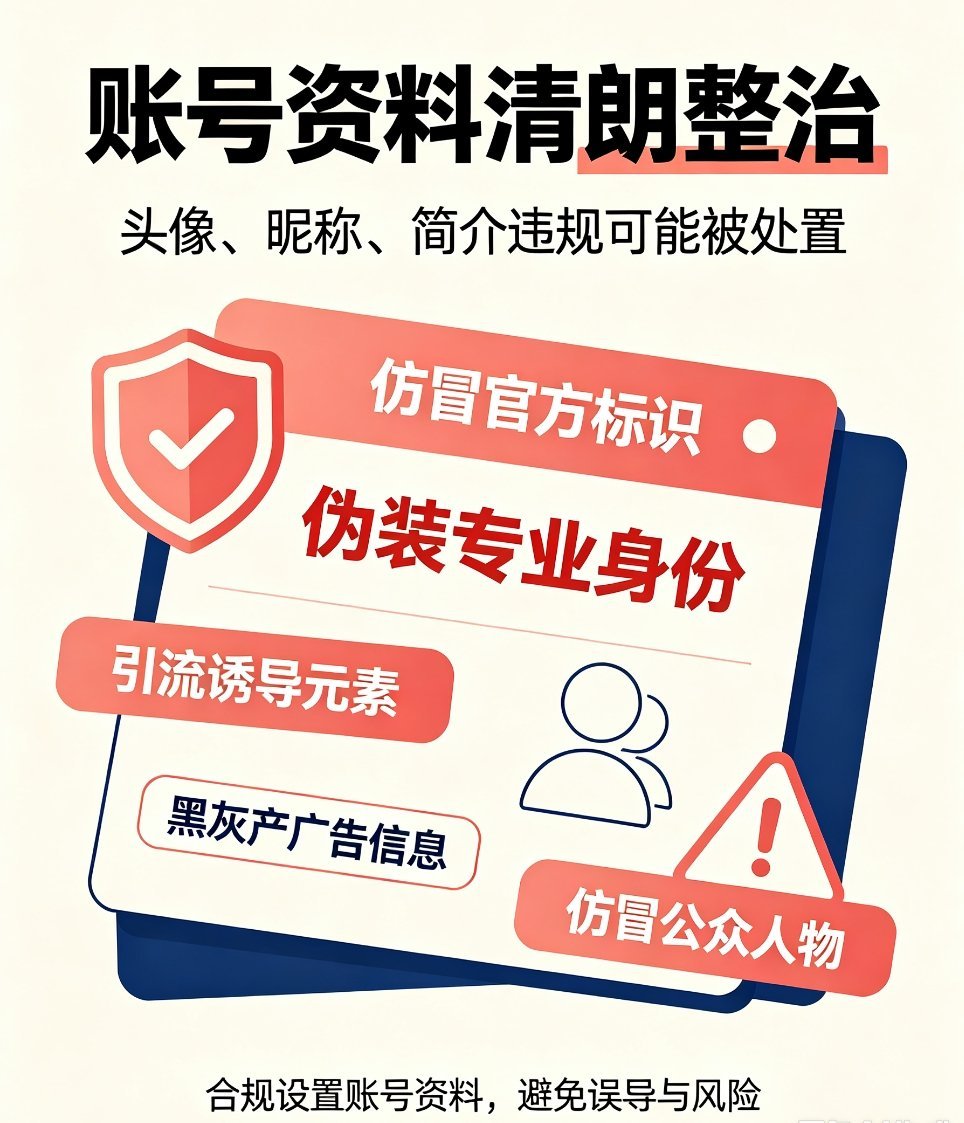 用这种微信头像或被封号微信珊瑚安全启动清朗专项，整治头像、昵称、个人简介违规问题