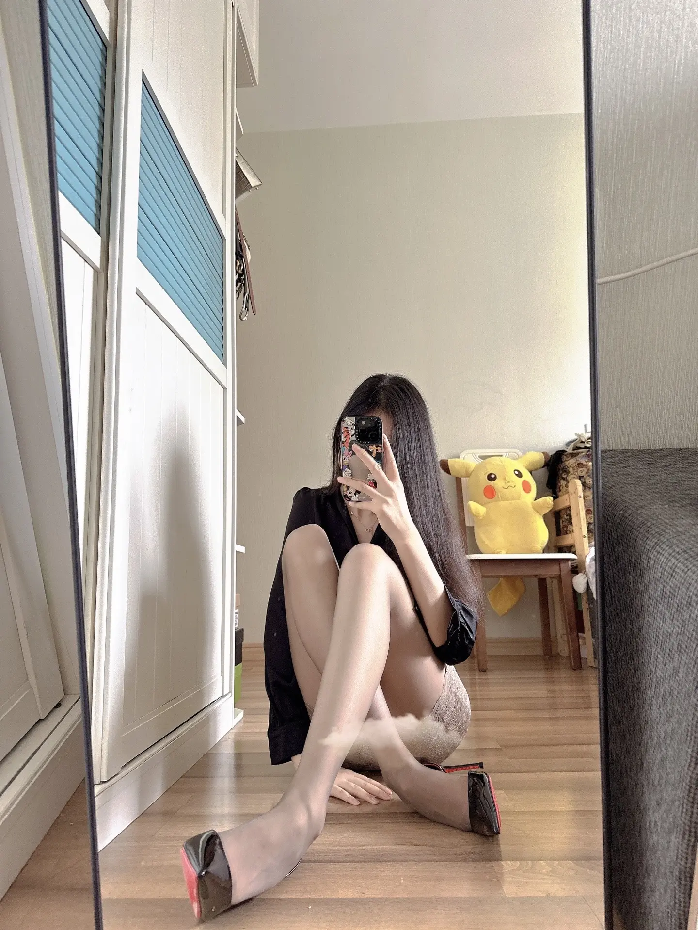 好久没有坐地拍。