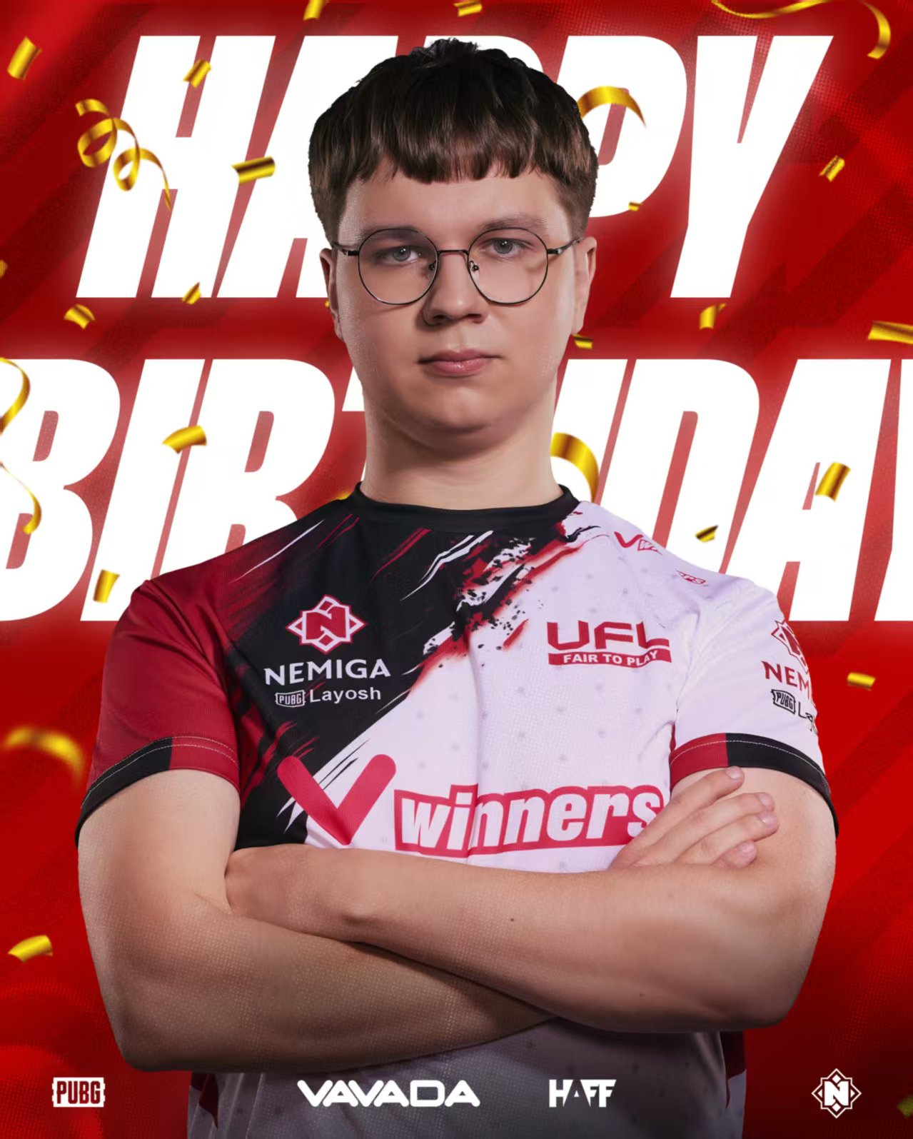 NMG战队社媒更新：祝Layosh选手24岁生日快乐