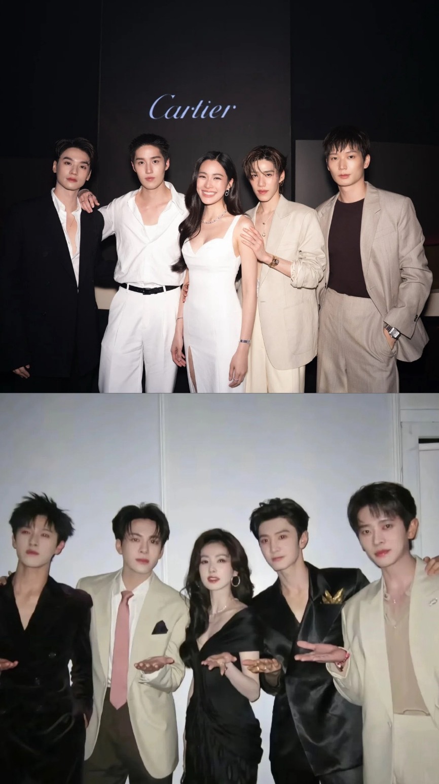 突然发现这张照片站位很相似 泰娱 ×内娱 ​​​