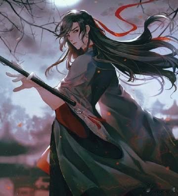 #魔道祖师##夏日次元盛典# ​​​夷陵老祖好绝，拿笛子姿势太帅了！ ​​​