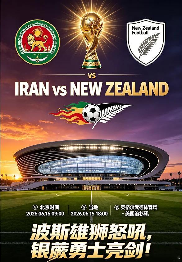 这场继续跟我来！016 世界杯伊朗vs新西兰 开球：新西兰🇳🇿指向：角球小8