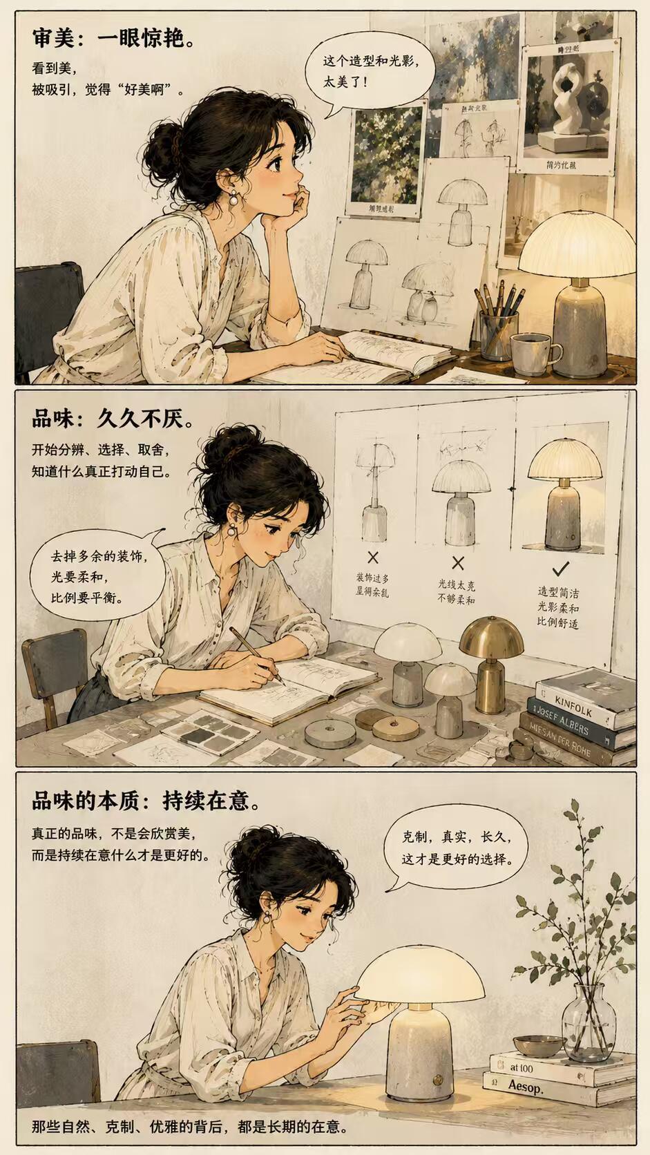 第一次对审美强的人有了实感审美决定你看见什么。品味决定你在意什么。那些自然、克制