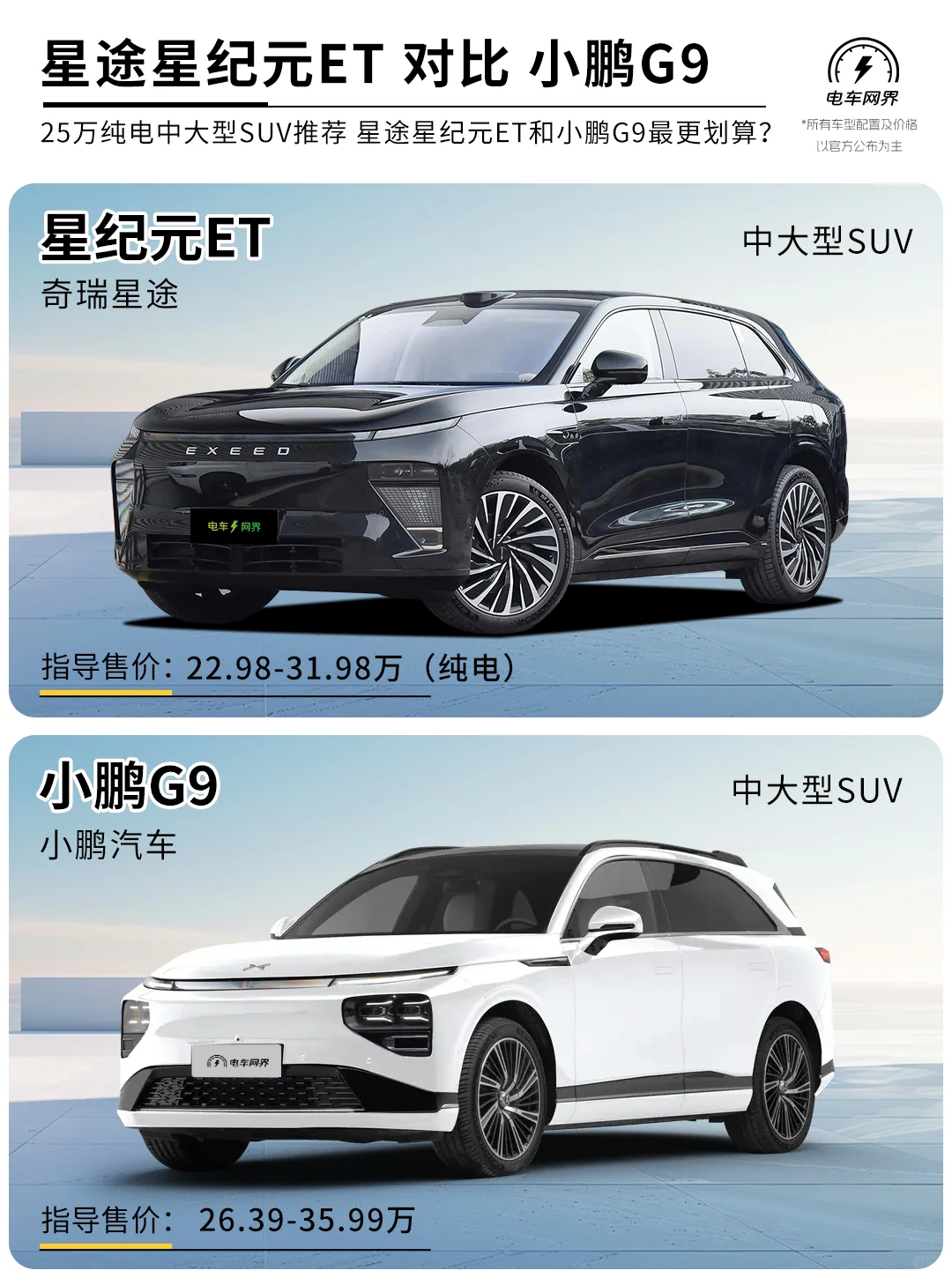 星纪元et对比小鹏g9