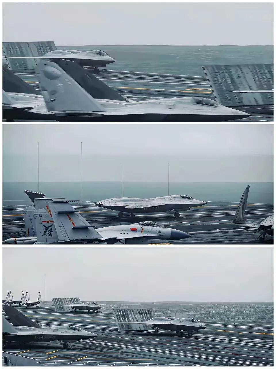 图1为网友制作的六代舰载机上舰画面，如果放在两年前，这样的画面只能是一种美好的想