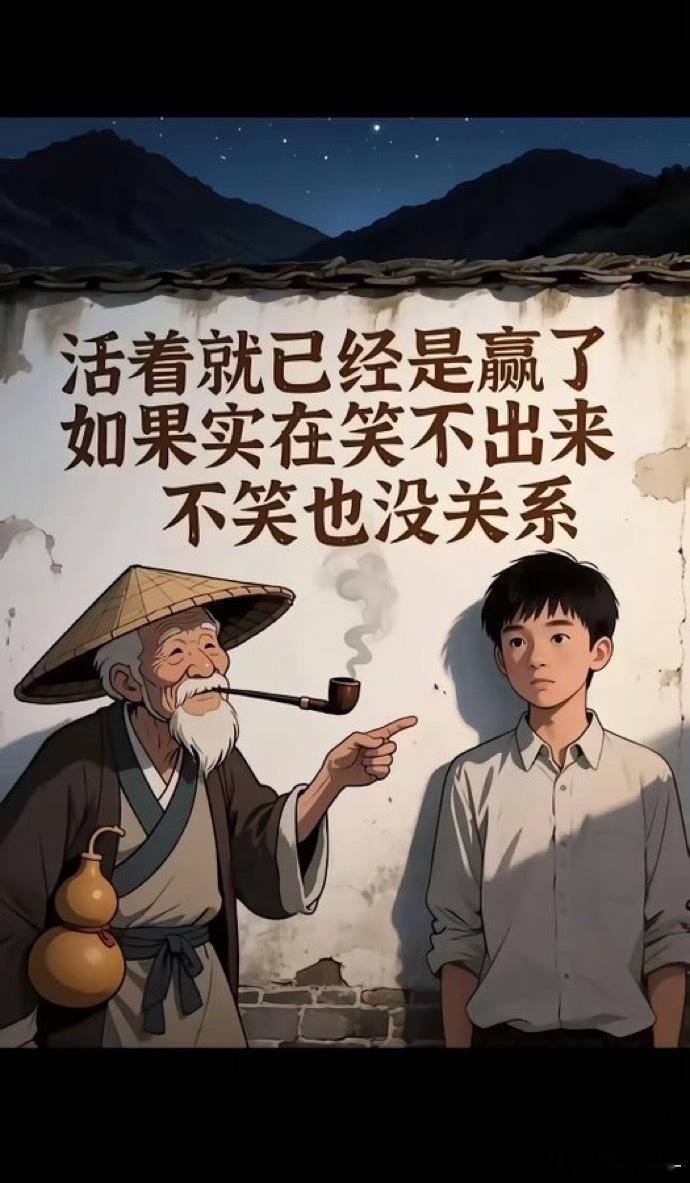 生存已是不易，不必强迫自己时时展露笑意。 