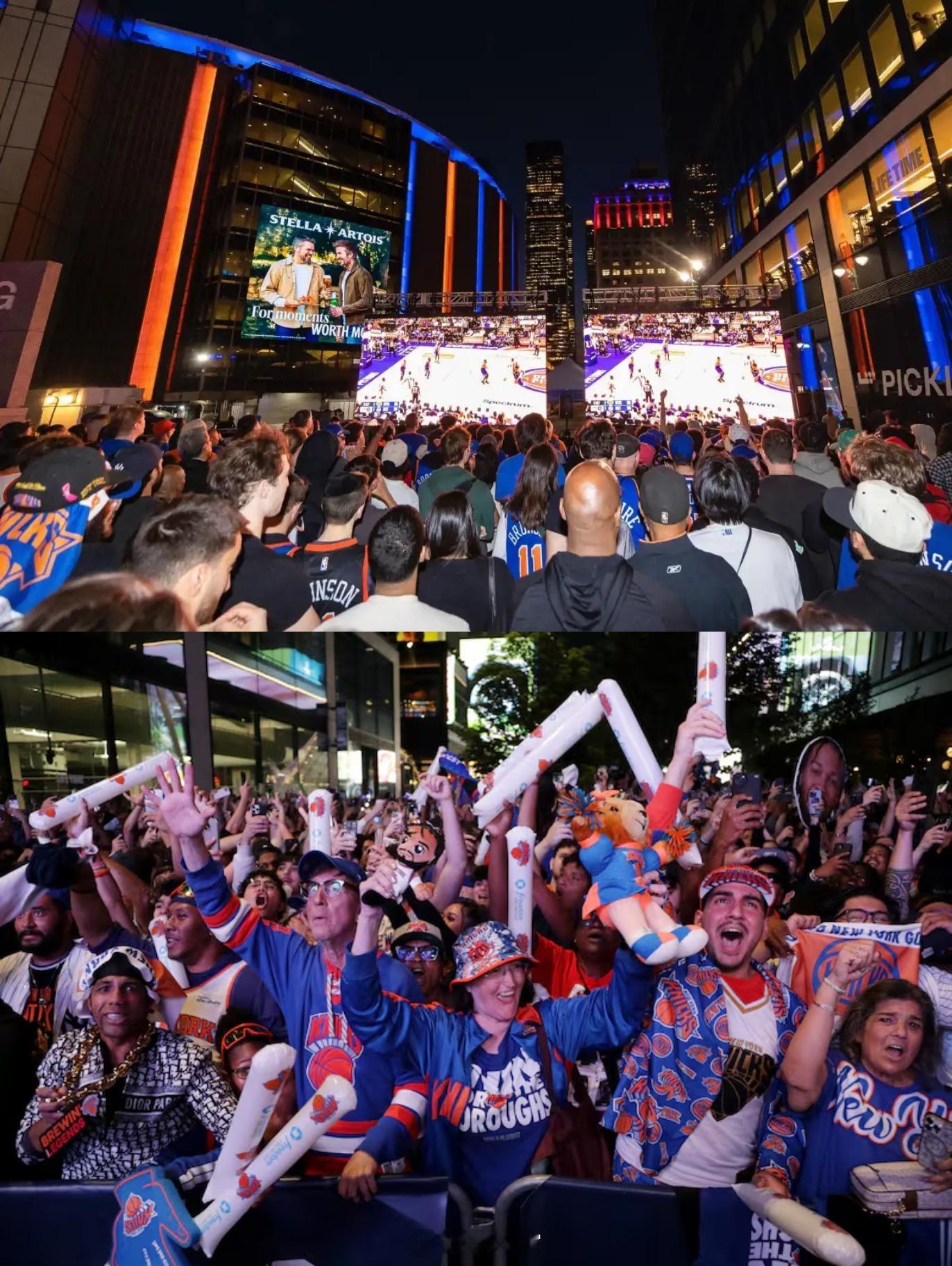 NBA总决赛今早开打两块场地都提前准备好了纽约警局还取消了麦迪逊外的看球趴禁令，