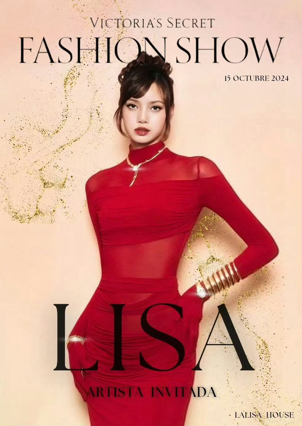 #LISA[超话]# |   #Lisa红色纱裙#我母LISA🙇🏼‍♂️🙇
