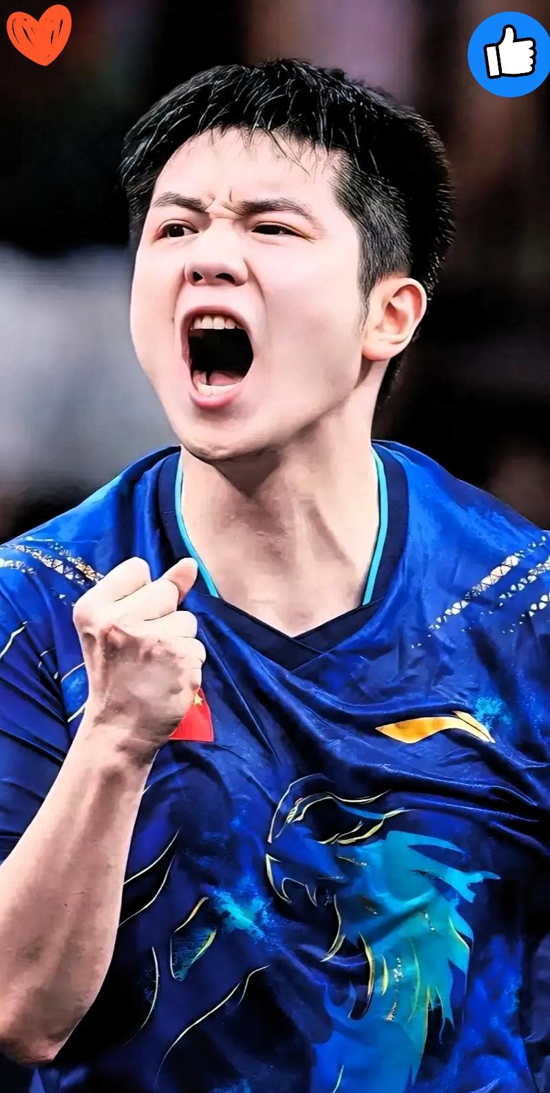 此时此刻，我真的找不到词形容樊振东，除了激动还是激动！

当他在乒乓球男单半决赛