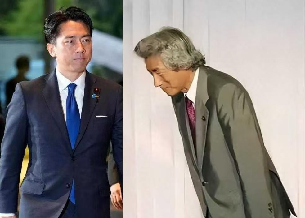 这父子俩，
一个始终站不直，挺不起腰杆子，一副奴颜卑膝的样子，
一个道貌岸然，色