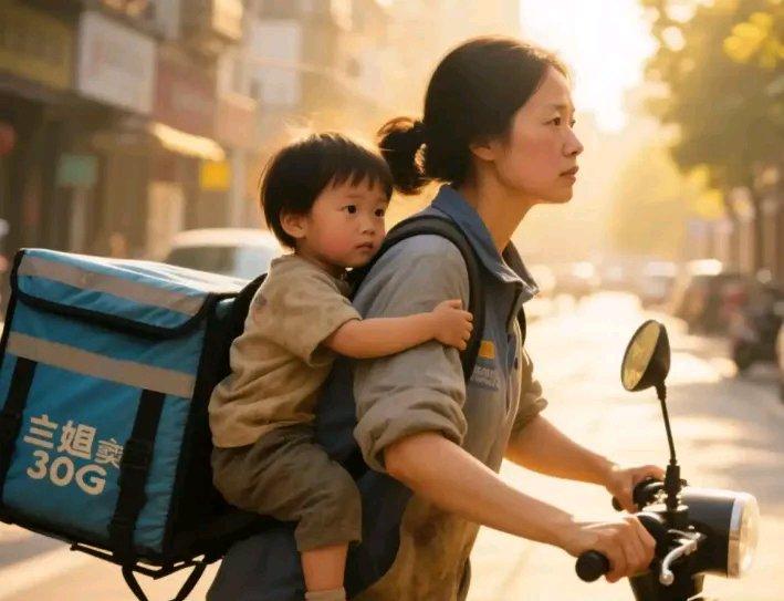 现在的网红为了流量真的毫无底线。近日，“单亲妈妈带娃送外卖”视频刷屏，女子背着孩