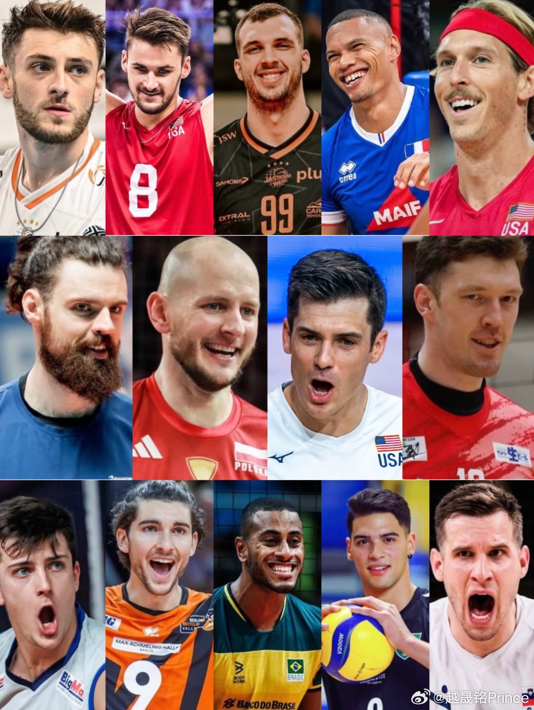 🏐 25-26赛季日超男排联赛多国手齐聚，星光熠熠。图片中缺少了中国国手彭世坤