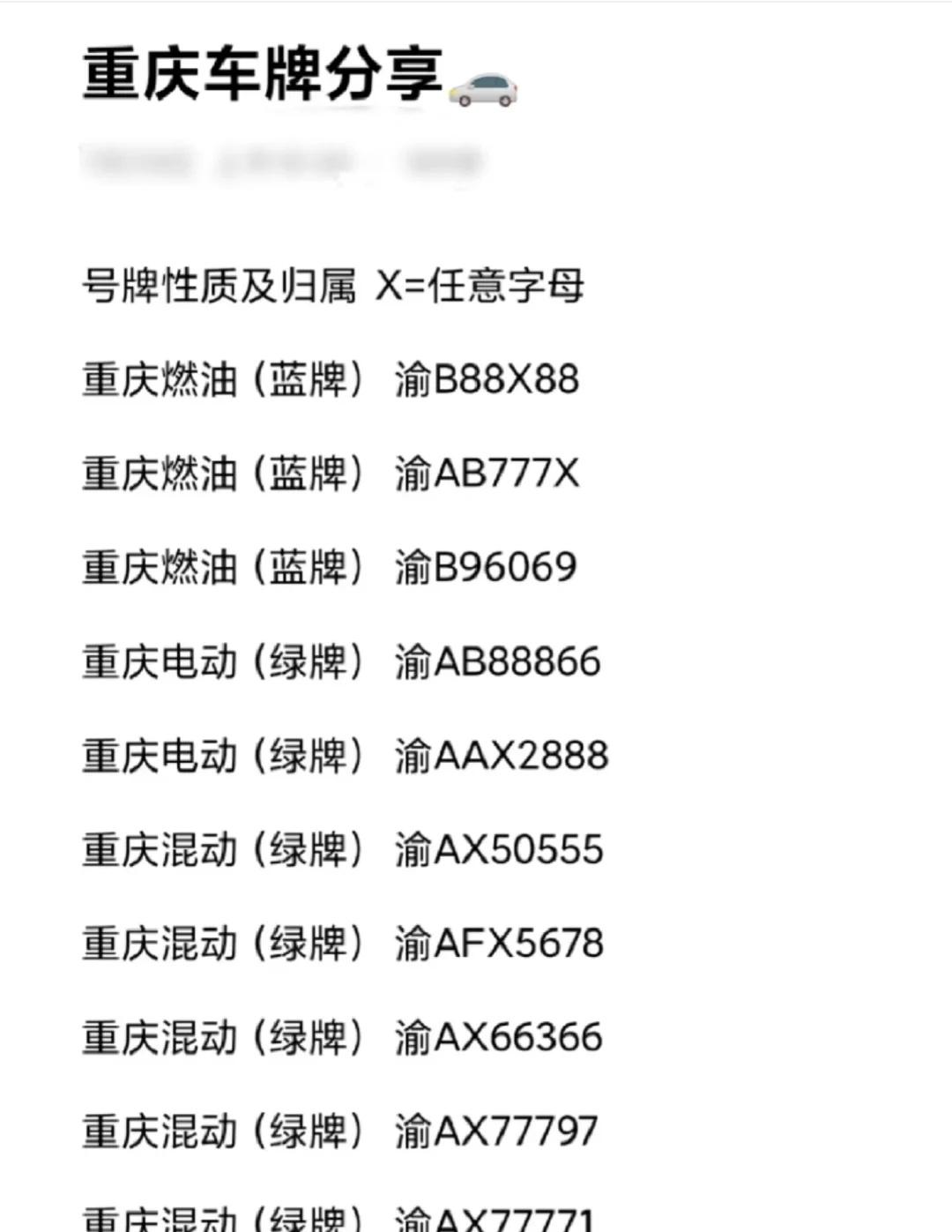 重庆好号码分享来啦！
车牌靓号 车牌选号 车牌 新车上牌 上牌 车牌号码 标志 