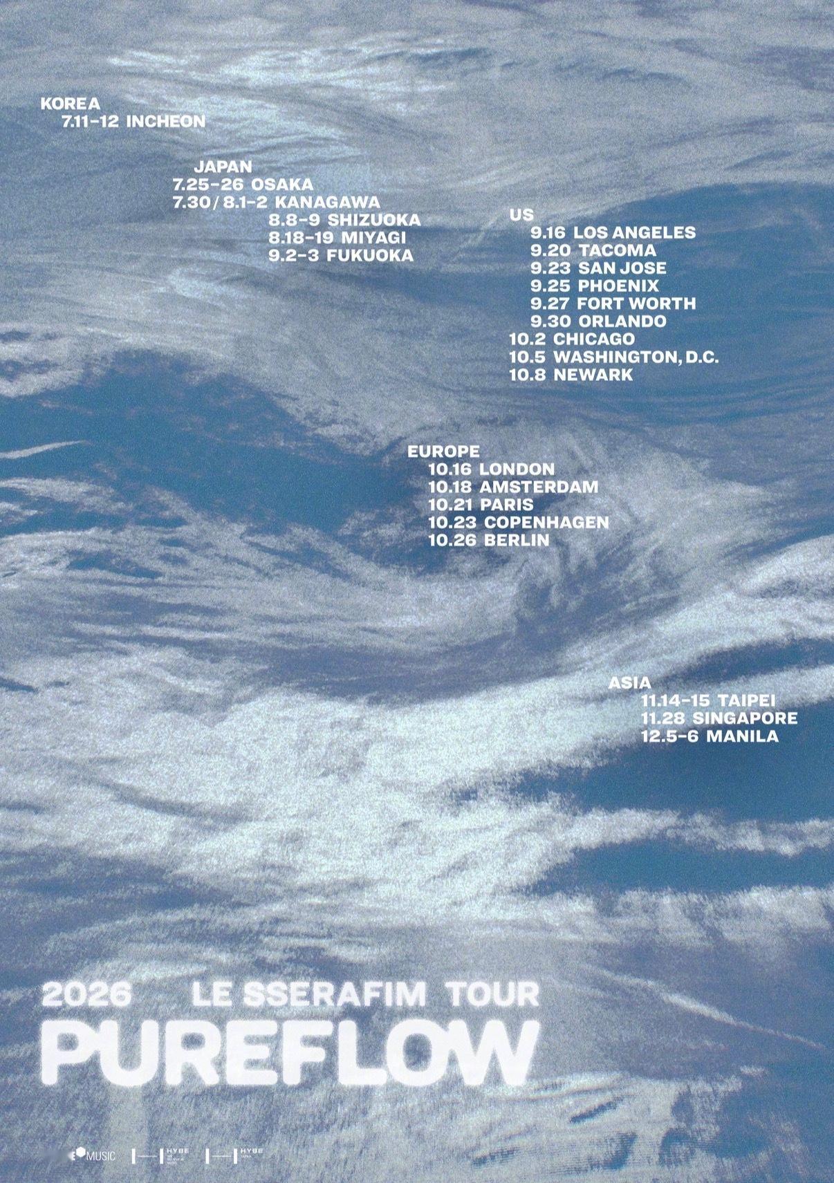 【Theqoo】2026 LE SSERAFIM TOUR 'PUREFLOW'