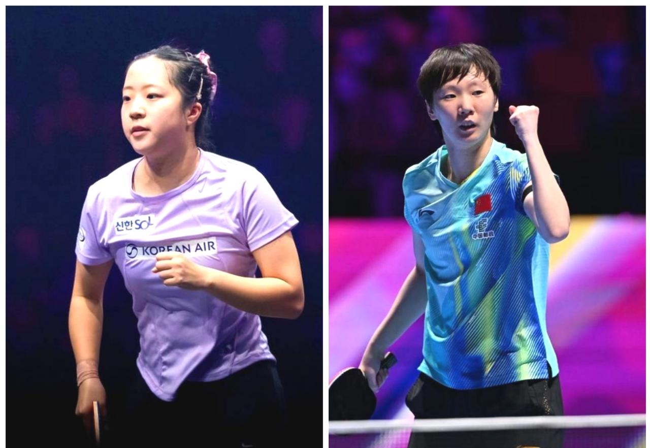 王曼昱4-2逆转战胜申裕斌，与孙颖莎会师单打世界杯决赛。

在刚结束的一场国际乒