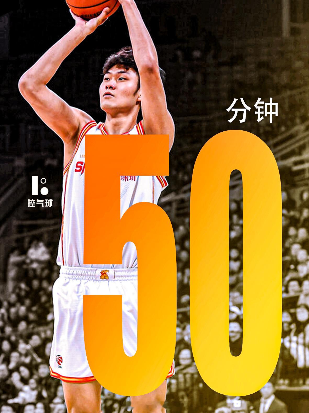 深圳双加时输球，王浩然成了最意难平的那个！打满50分钟铁人模式，19分6板5助5