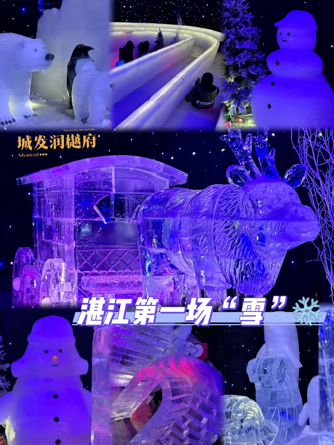 湛江第一场“雪”，小型冰雕还是不错的‼️