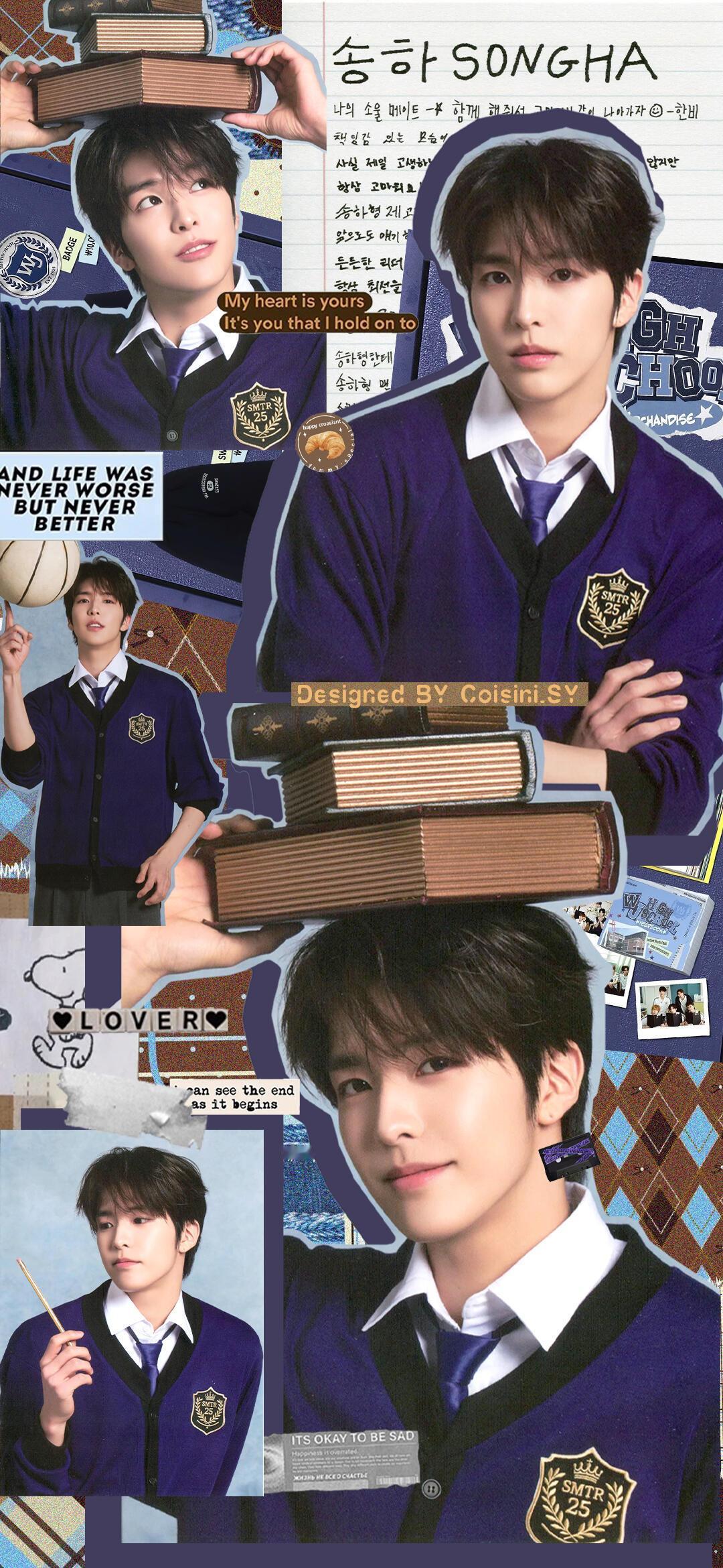松河同学🎓拼贴壁纸©️Coisini-适雨 ​​​
