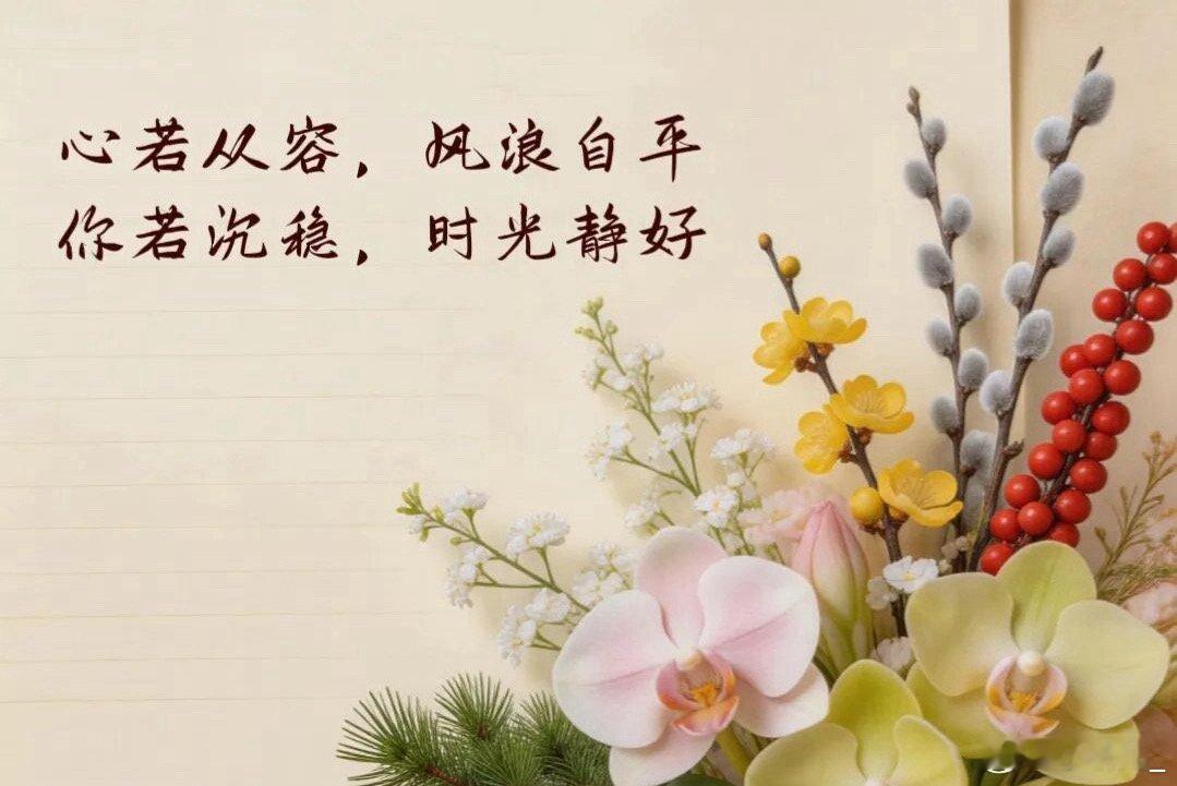 心越淡，牵绊越少；人越简，脚步越轻。其余种种，该淡则淡，当松则松。用日常的静气，