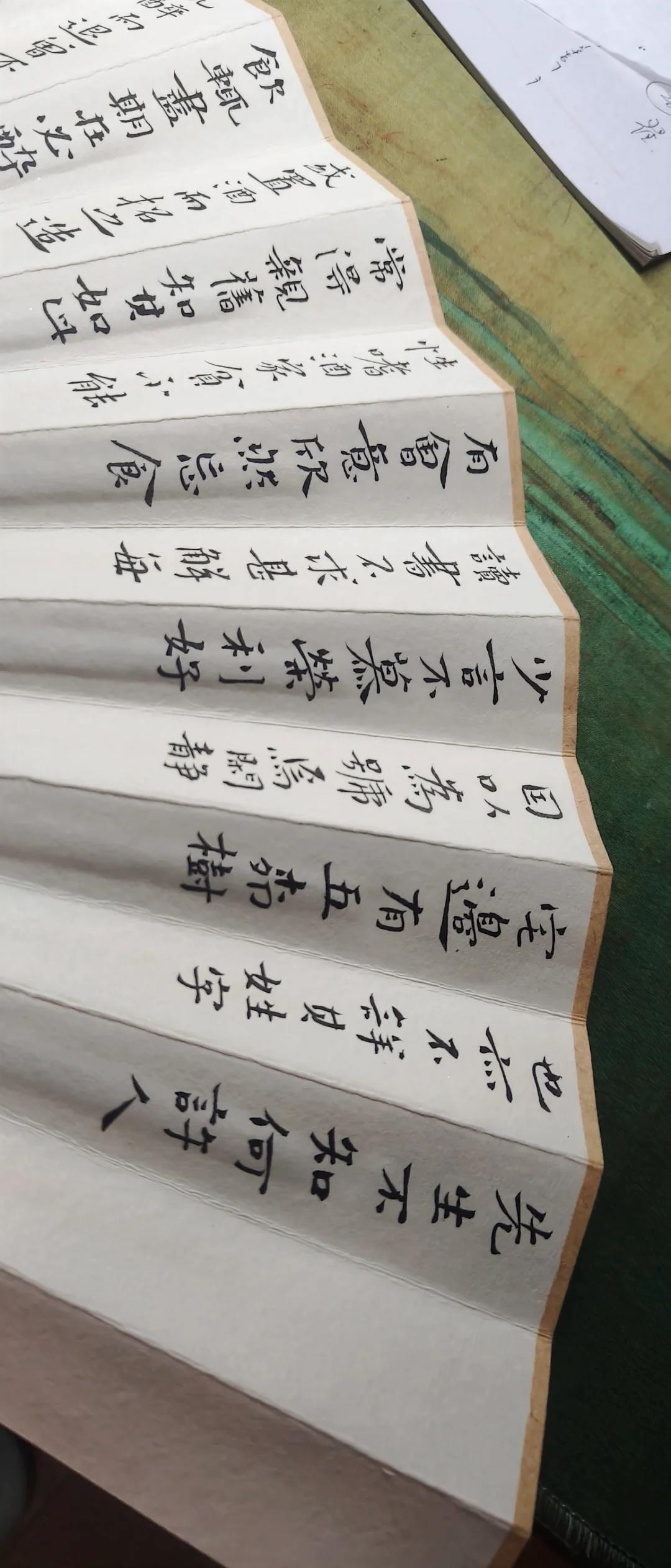 吹空调，写扇子的中秋节，记录下。