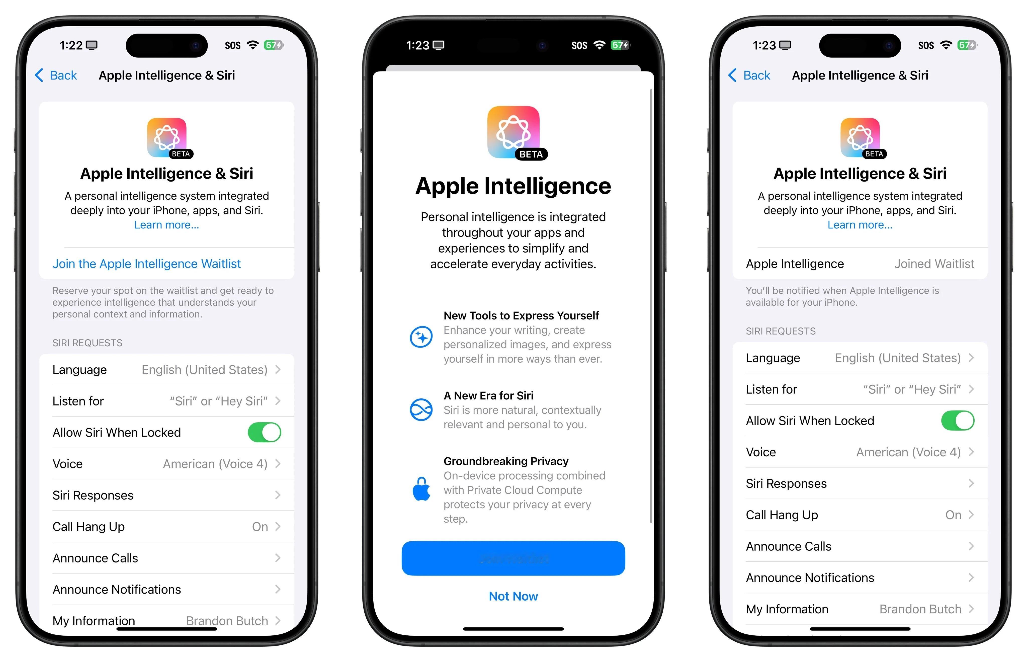 很多朋友问自己已经更新iOS18测试版了为什么收不到iOS18.1 beta1的