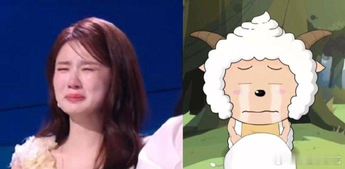 张慧雯模仿懒羊羊 泥是最棒的小羊！张慧雯冲浪速达，模仿懒羊羊软萌出圈，盼二公惊艳