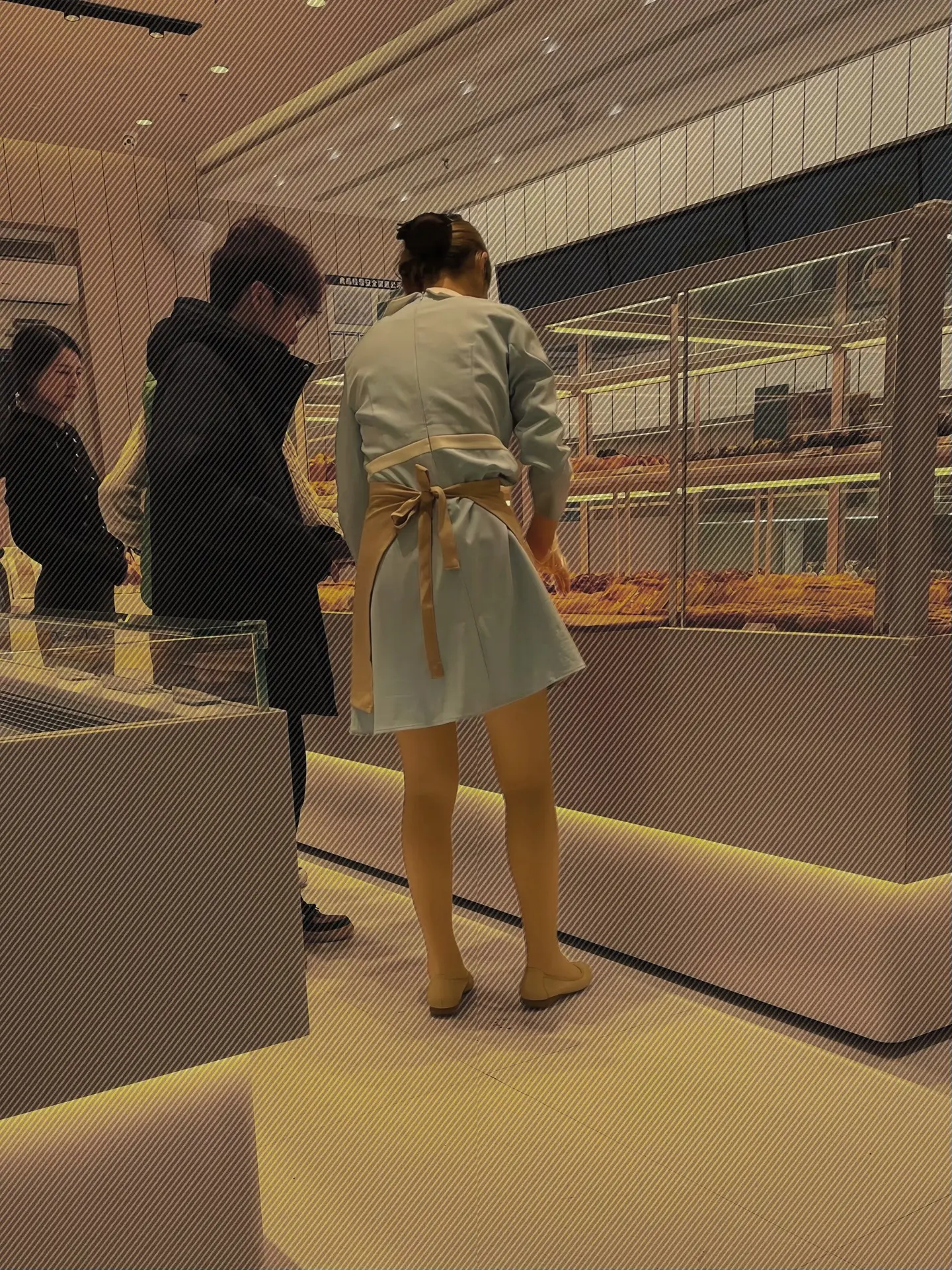 好利来肉丝平底鞋小姐姐