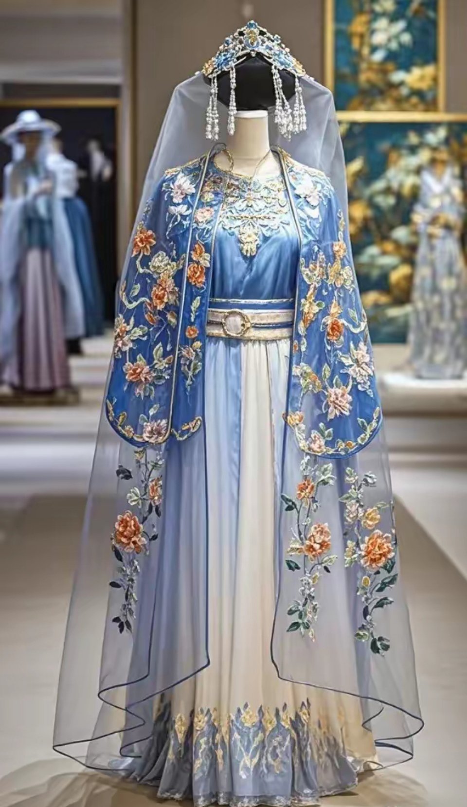 真佩服老祖宗的审美，一般人的气质和姿态真难压住这衣服 ​​​