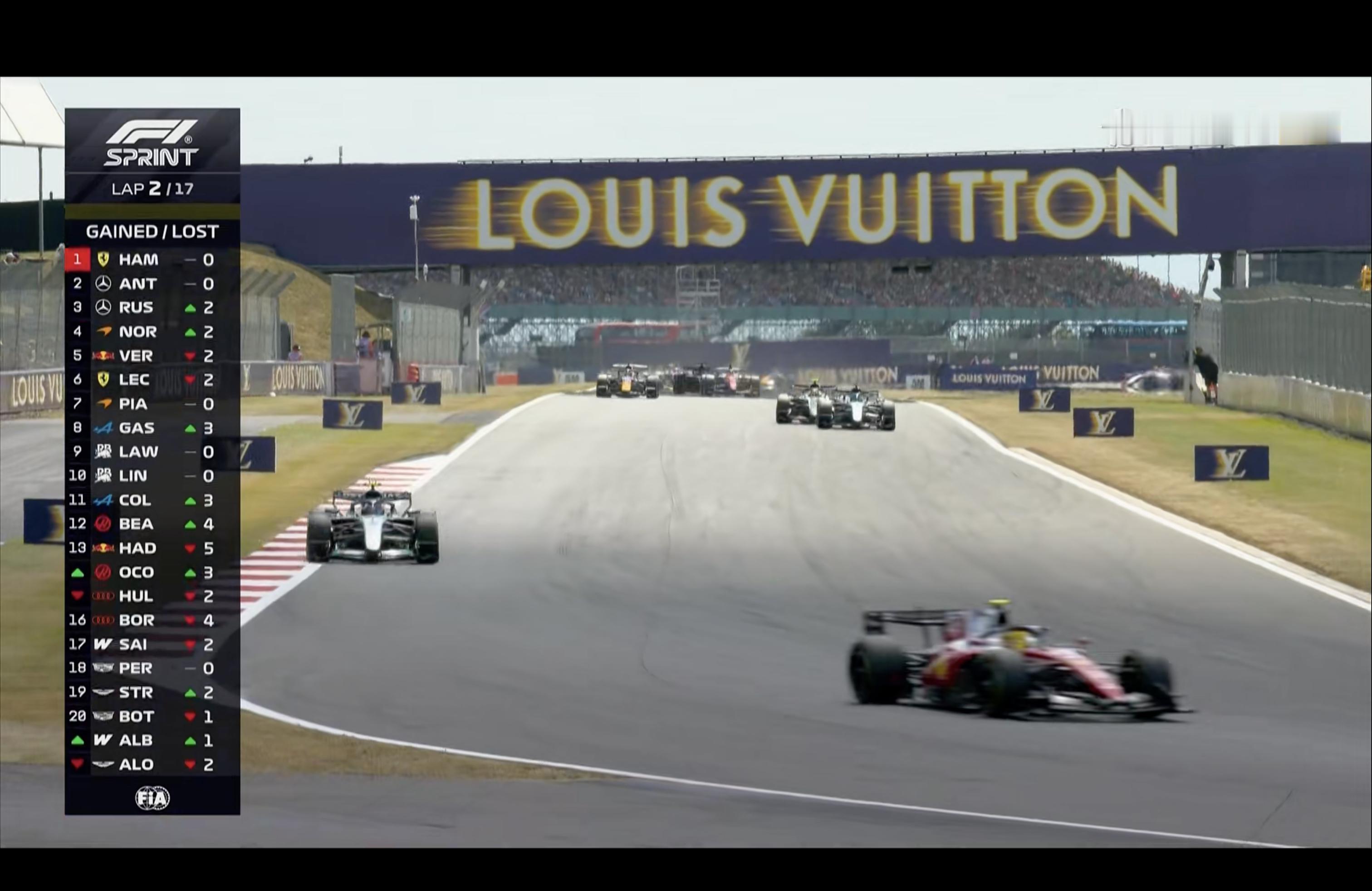 2026f1英国大奖赛 冲刺排位赛开跑！这一场迈凯伦的特殊涂装远看和以前梅奔银箭