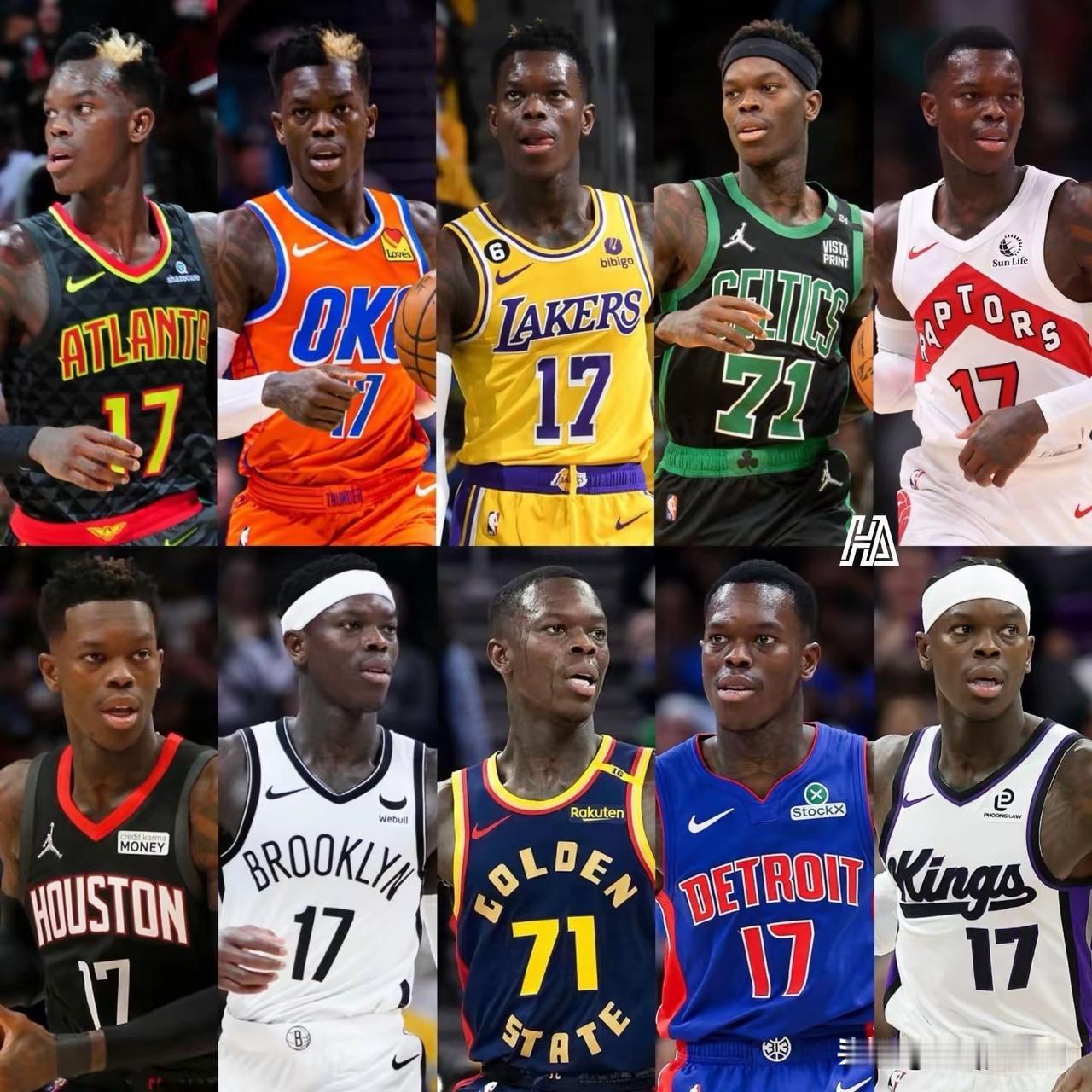 施罗德，在德国是头号球星，在NBA却是流浪之王。近几年是颠沛流离，几乎一年就换一
