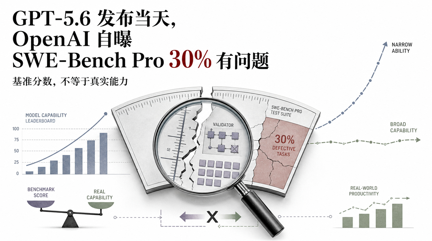 GPT-5.6 发布当天 OpenAI 曝出 SWE-Bench Pro 30%