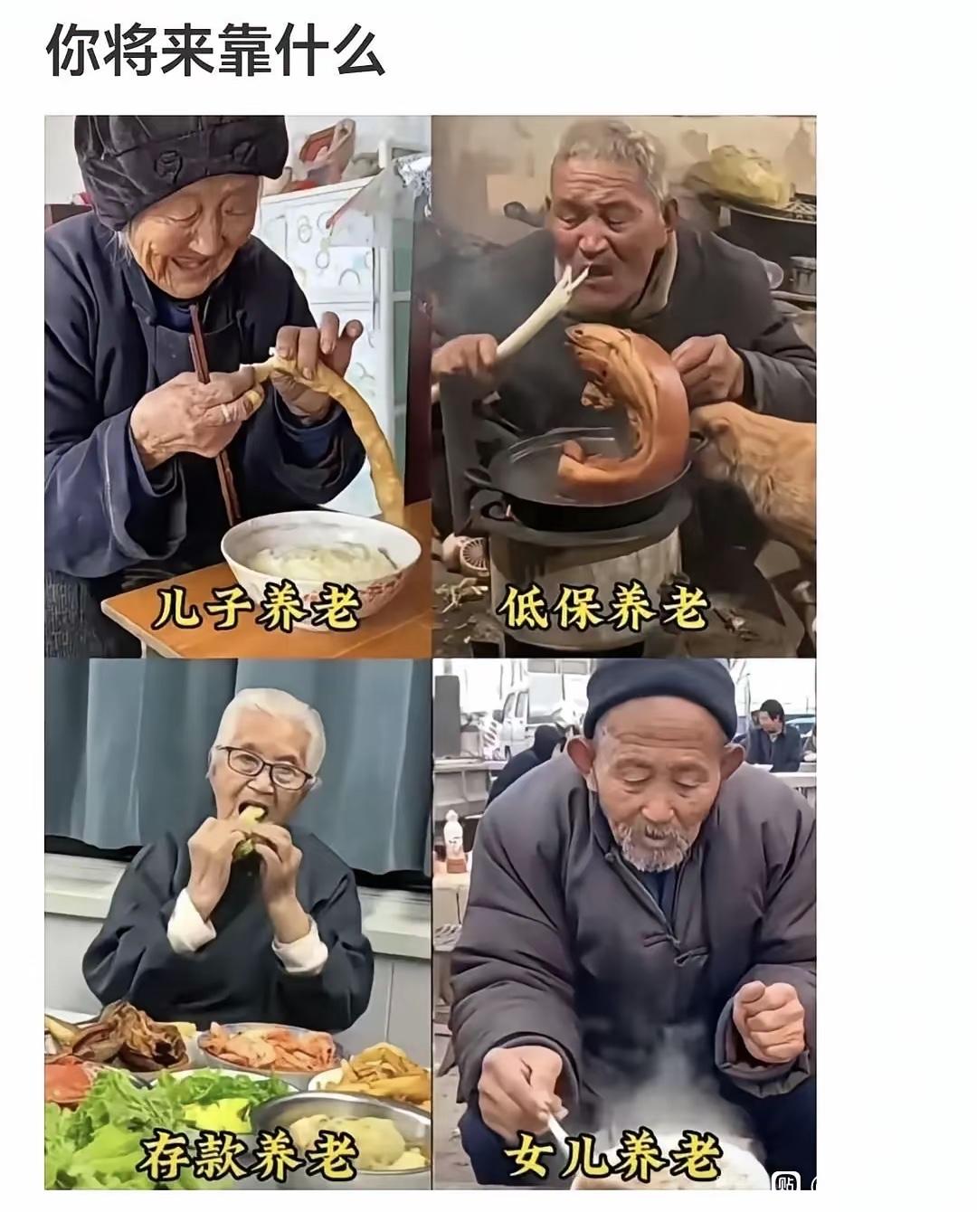 等我们老了，靠谁养啊