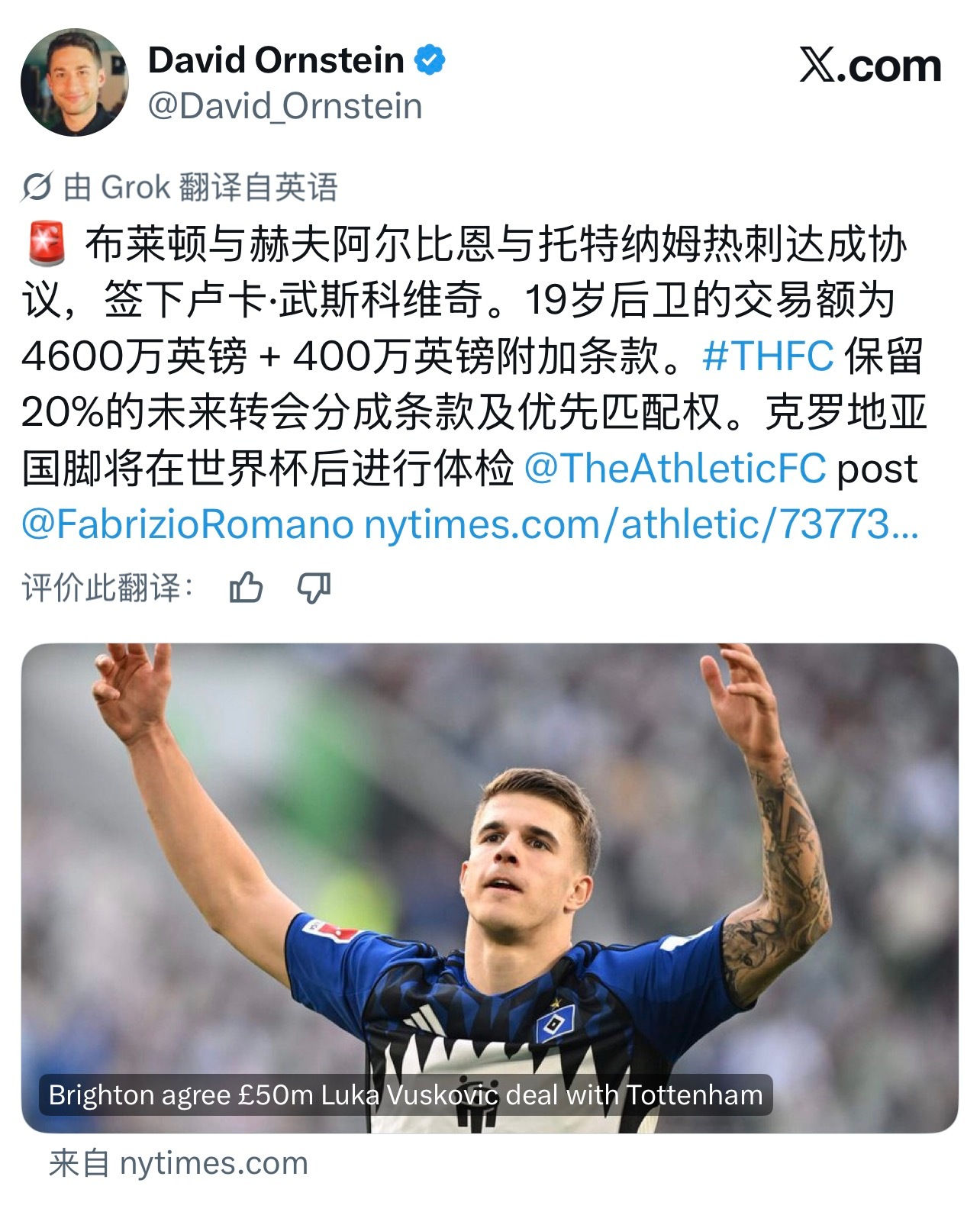 布莱顿开始玩高价彩票了吗？？配合之前隔壁卖晕客机的新闻来看，海鸥等于账面上赚几百