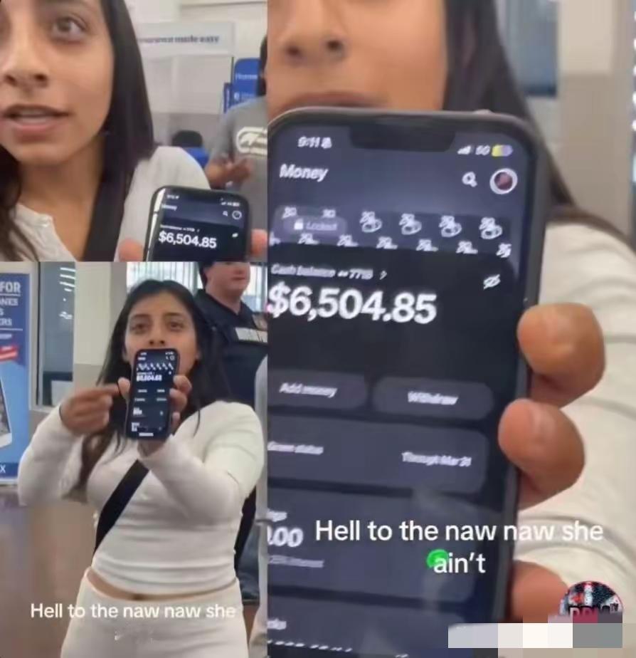 真事儿！美国沃尔玛吵架，被骂穷的人直接晒6500美元存款，当场把对方怼得没话说，