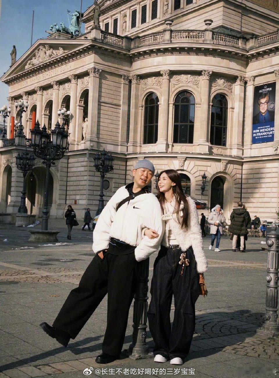 沈梦辰杜海涛同游德国祝福这对，一直这么自由，一直这么幸福