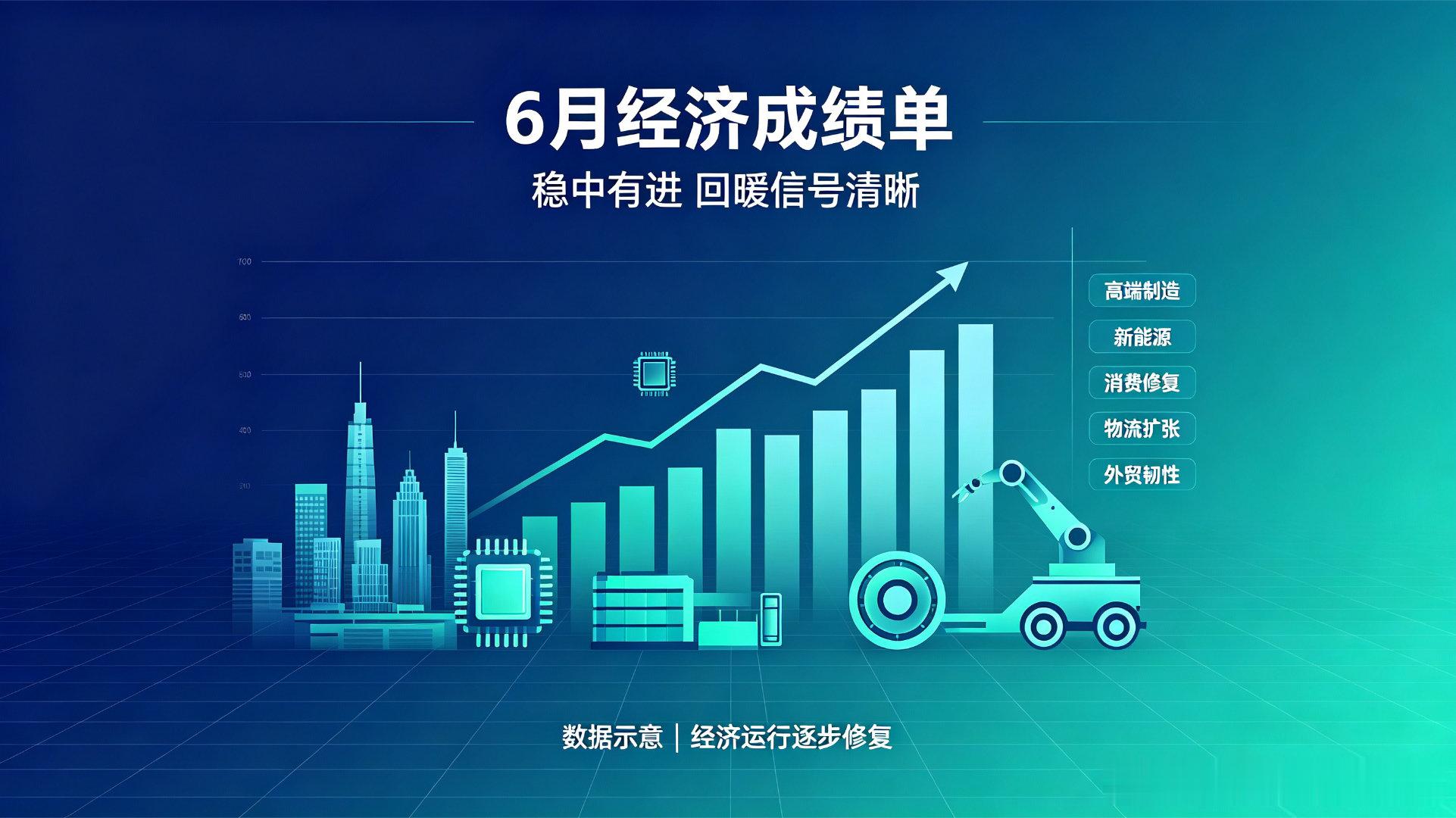 数说中国经济6月成绩单半年经济成绩单新鲜出炉，整体稳中有进，回暖信号逐步明朗。上