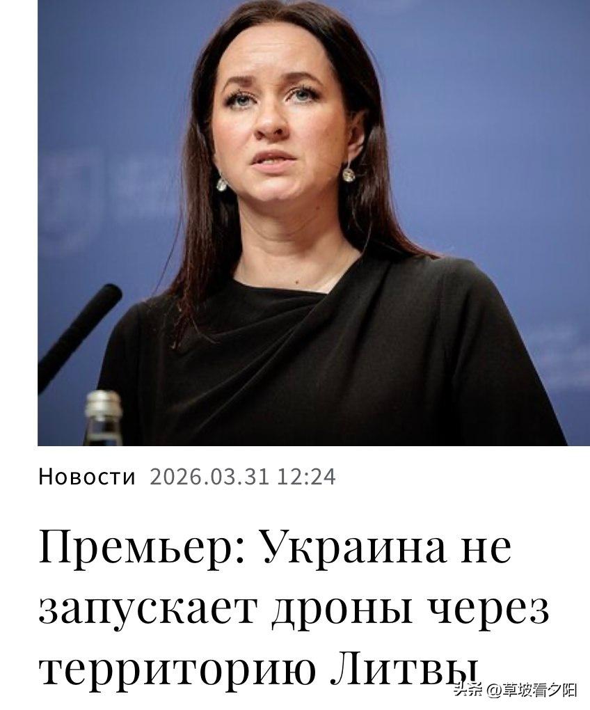 立陶宛总理因加·鲁吉涅内公开强硬表态，彻底否认乌克兰从立陶宛领土发射无人机袭击俄