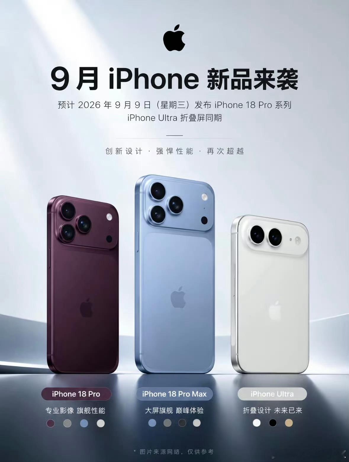 iPhone18发布会或定档9月9日 看到这个日期，钱包先一紧年年都说苹果没创新