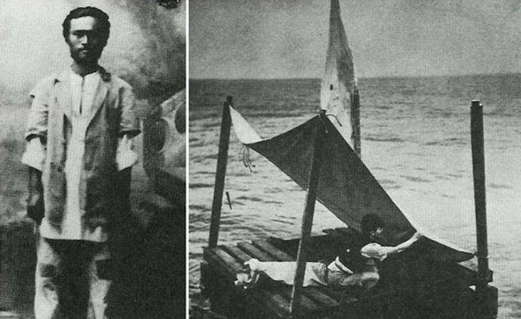 1942年中国人潘濂在英国商船上，被德国的鱼雷艇击中，全船55人，仅有他1人生还