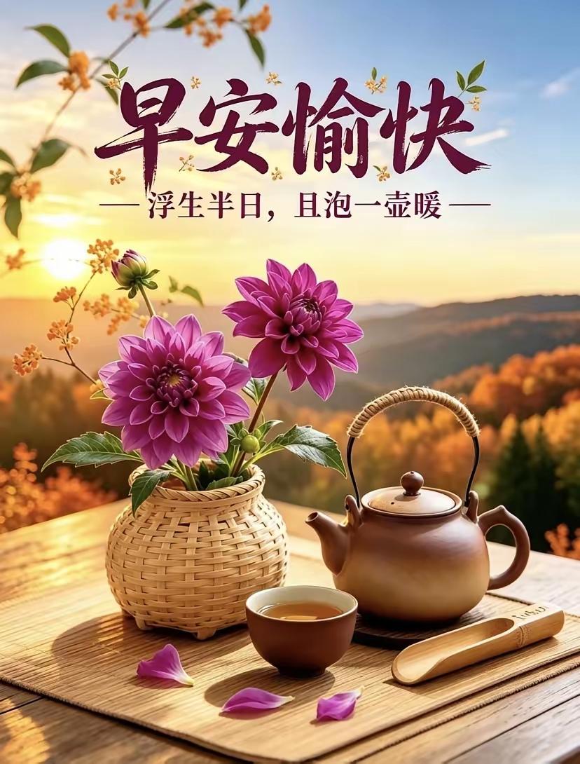 清晨一句问候，意义是什么？
不是客套寒暄，是一份惦记，一份善意。
新的一天，用温