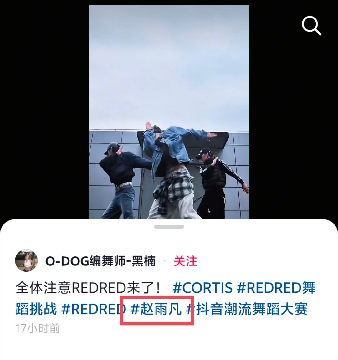 赵雨凡JAMES 🦅赵雨凡 《redred》hook部分的编舞cha目前已经在